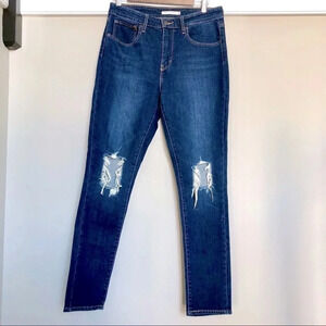 Levi’s | 721 High Rise Ripped Skinny Jeans, Size 30